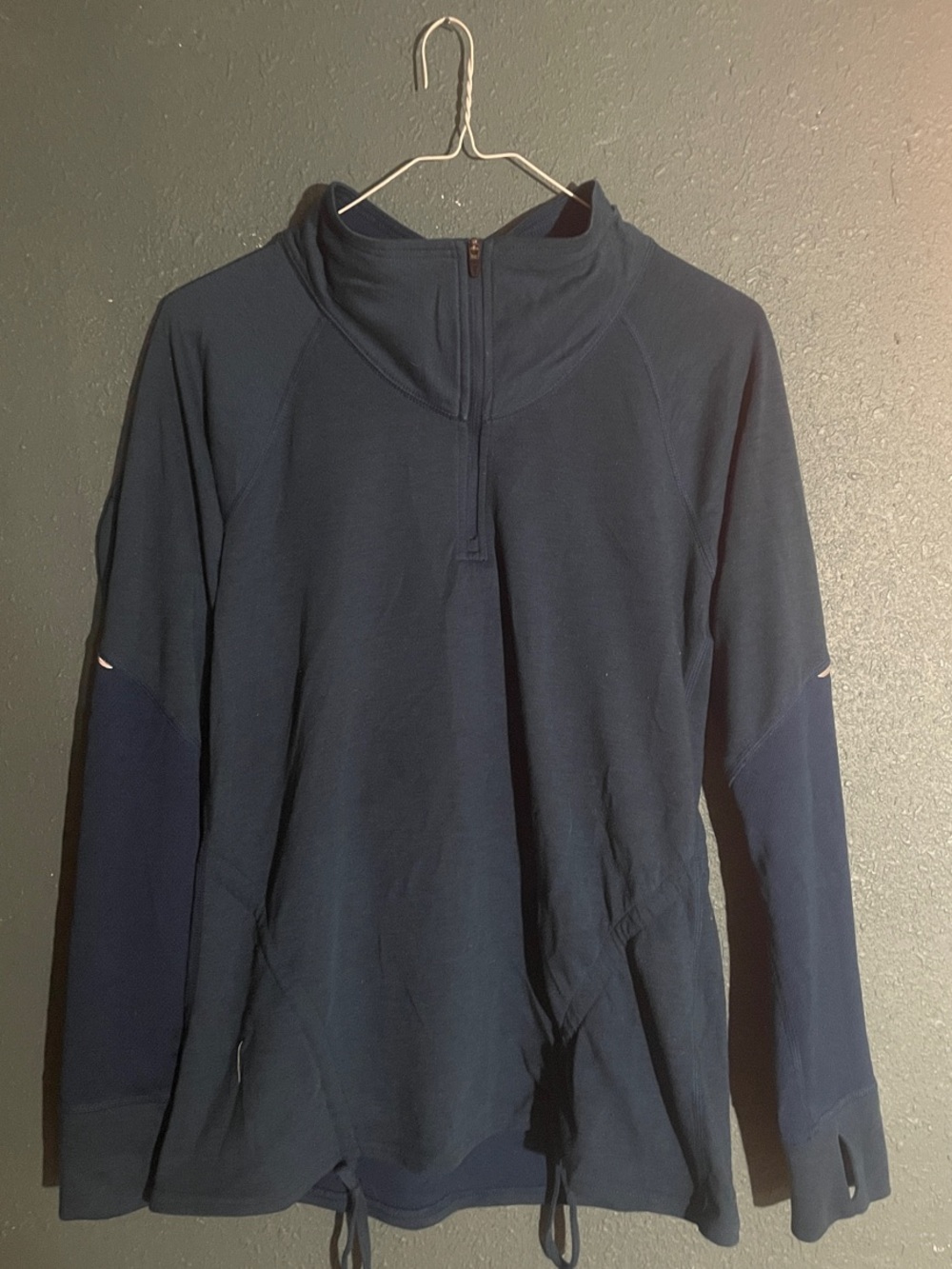 Woman’s Navy Half-Zip Pullover Sweater